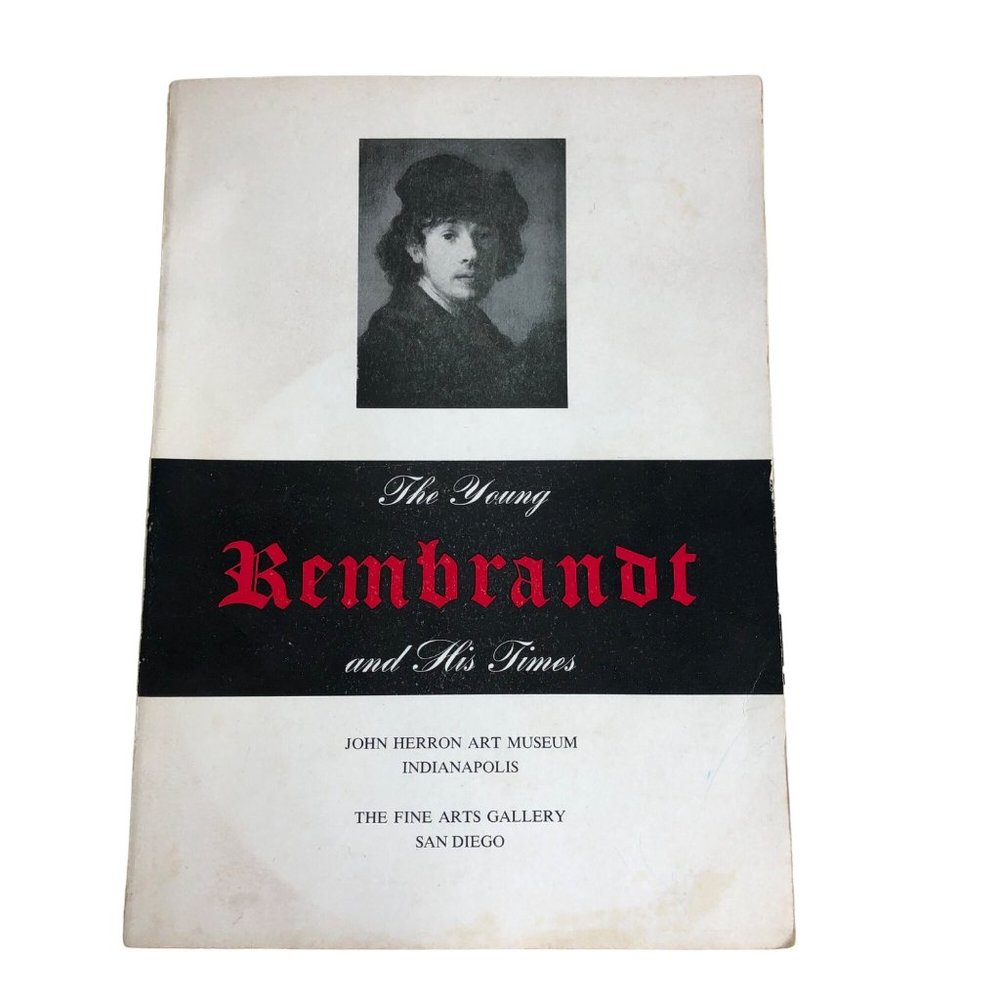 Vintage The Young Rembrandt His Times ‘58 Exhibit Book John Herron Museum Decor